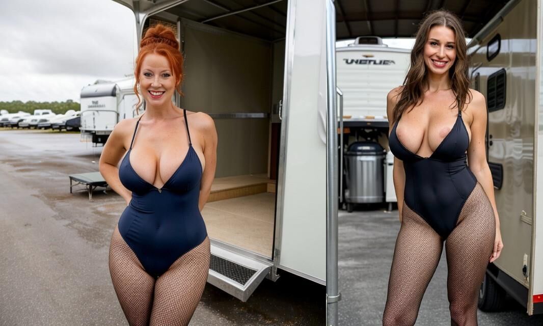Topless Lesbian UK Redhead vs Ukraine Brunette