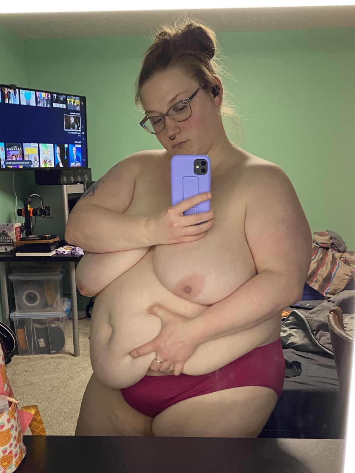 Fettem Bauch