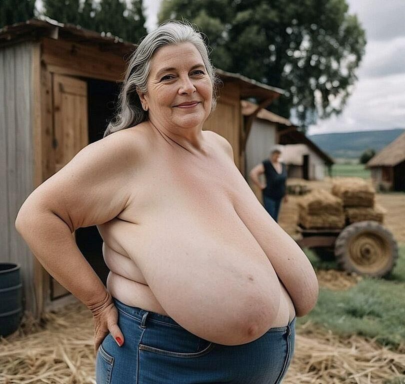 Ältere Damen mit schönen großen Busen