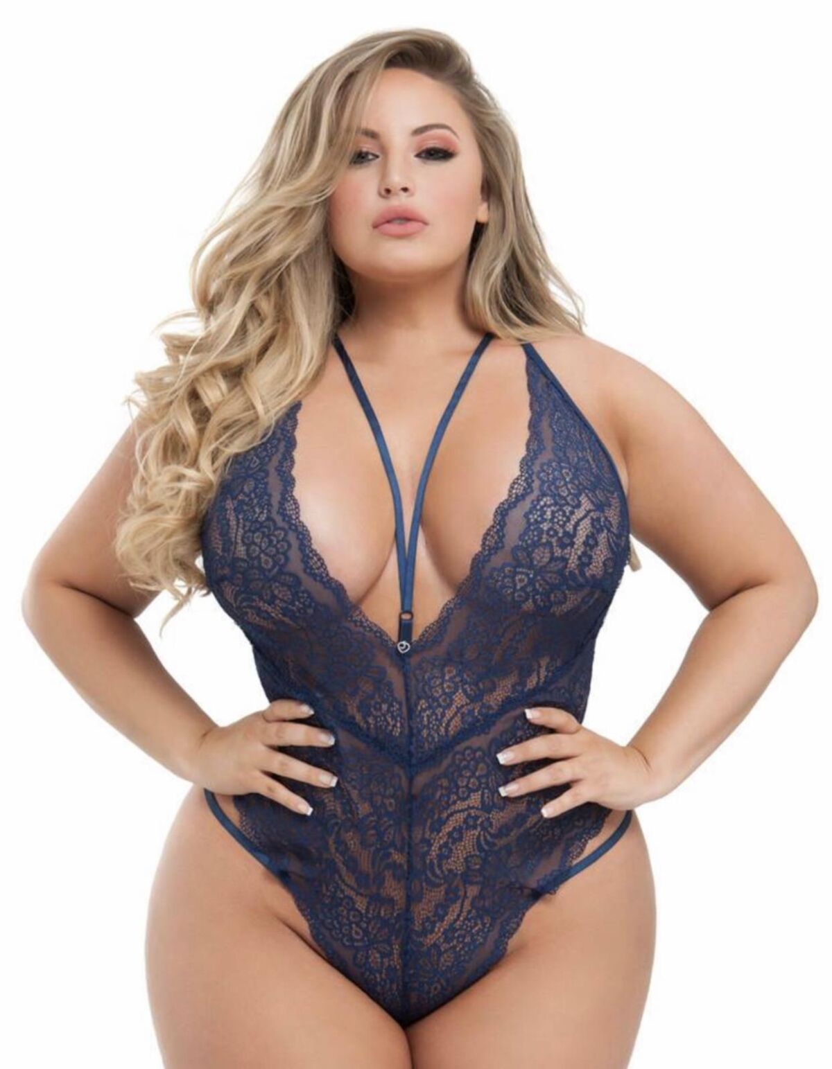 Stunning Plus Size Lingerie model Ashley Alexiss