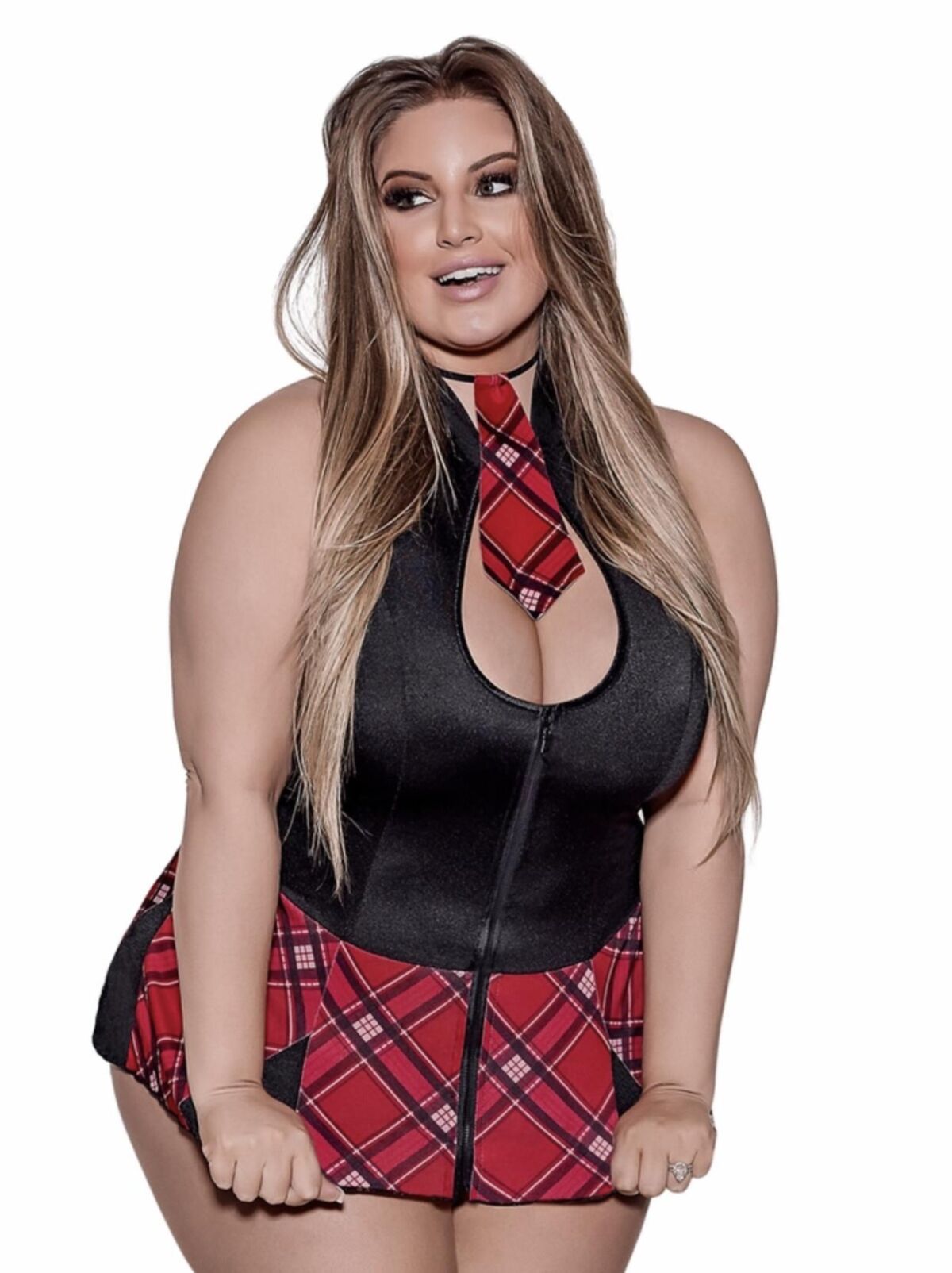 Stunning Plus Size Lingerie model Ashley Alexiss