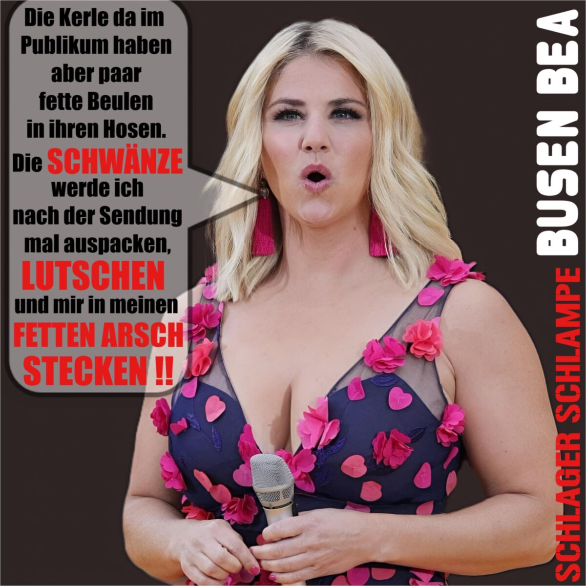 Titten / Euter Schlampe Beatrice Egli, Fette Schlager Ficke