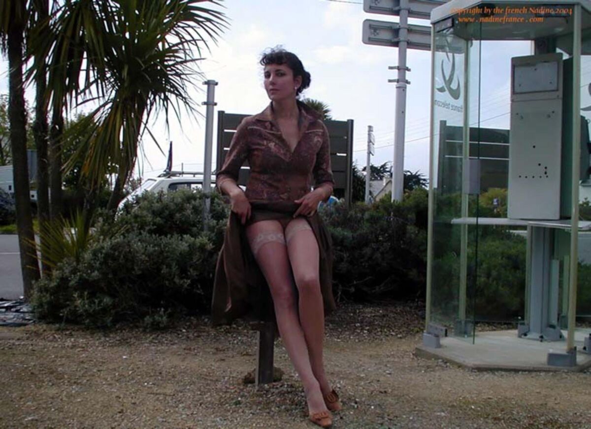 French Nadine Sexy French Exhibitionist Little Town McD
