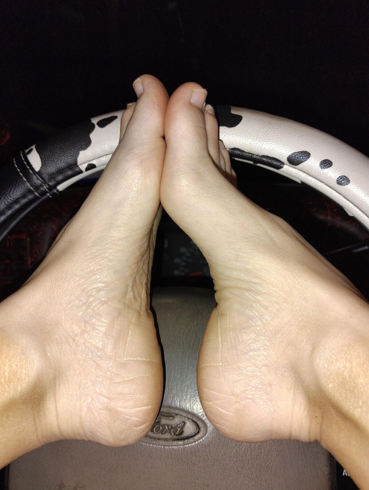 Nude in the truck 