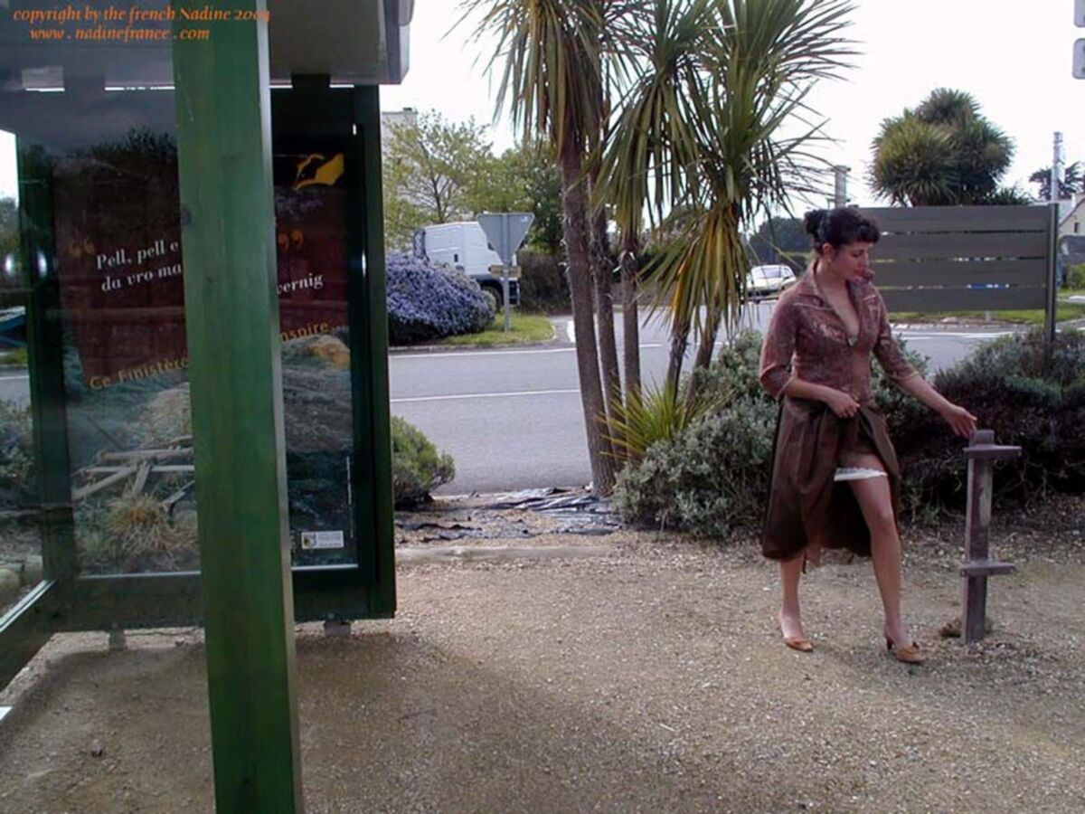 French Nadine Sexy French Exhibitionist Little Town McD