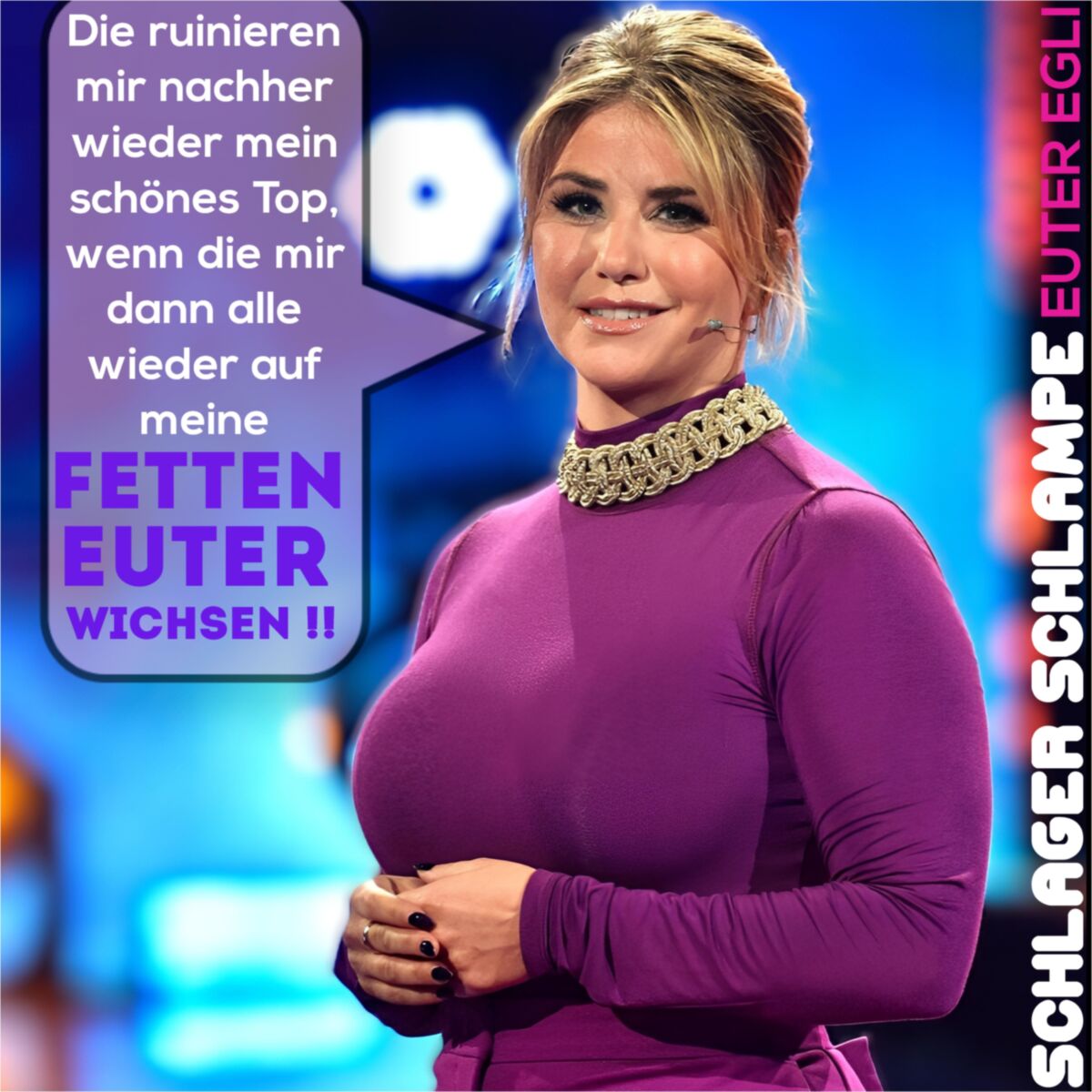 Titten / Euter Schlampe Beatrice Egli, Fette Schlager Ficke
