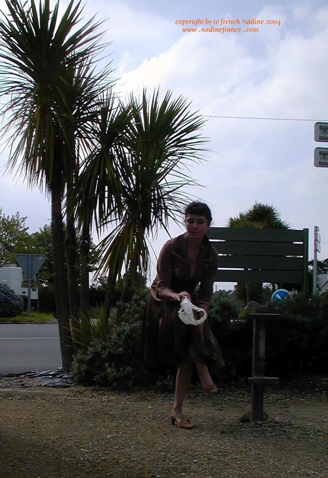 French Nadine Sexy French Exhibitionist Little Town McD