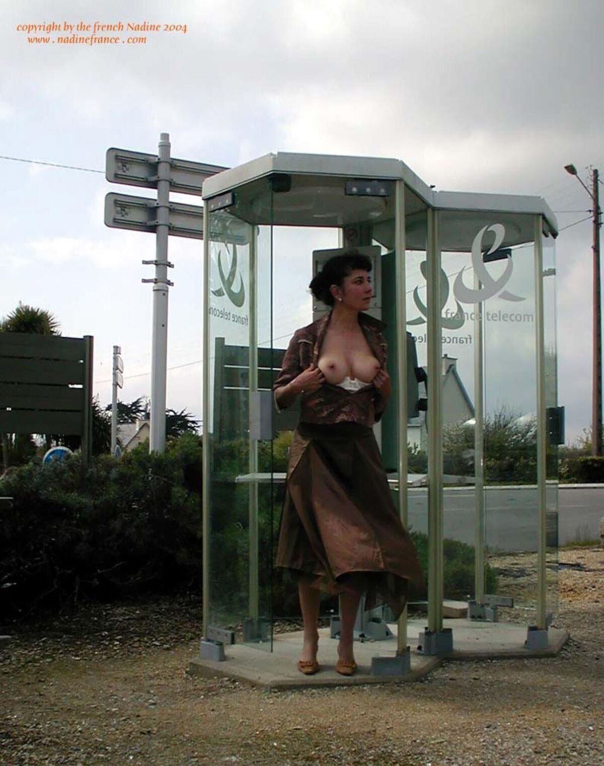 French Nadine Sexy French Exhibitionist Little Town McD