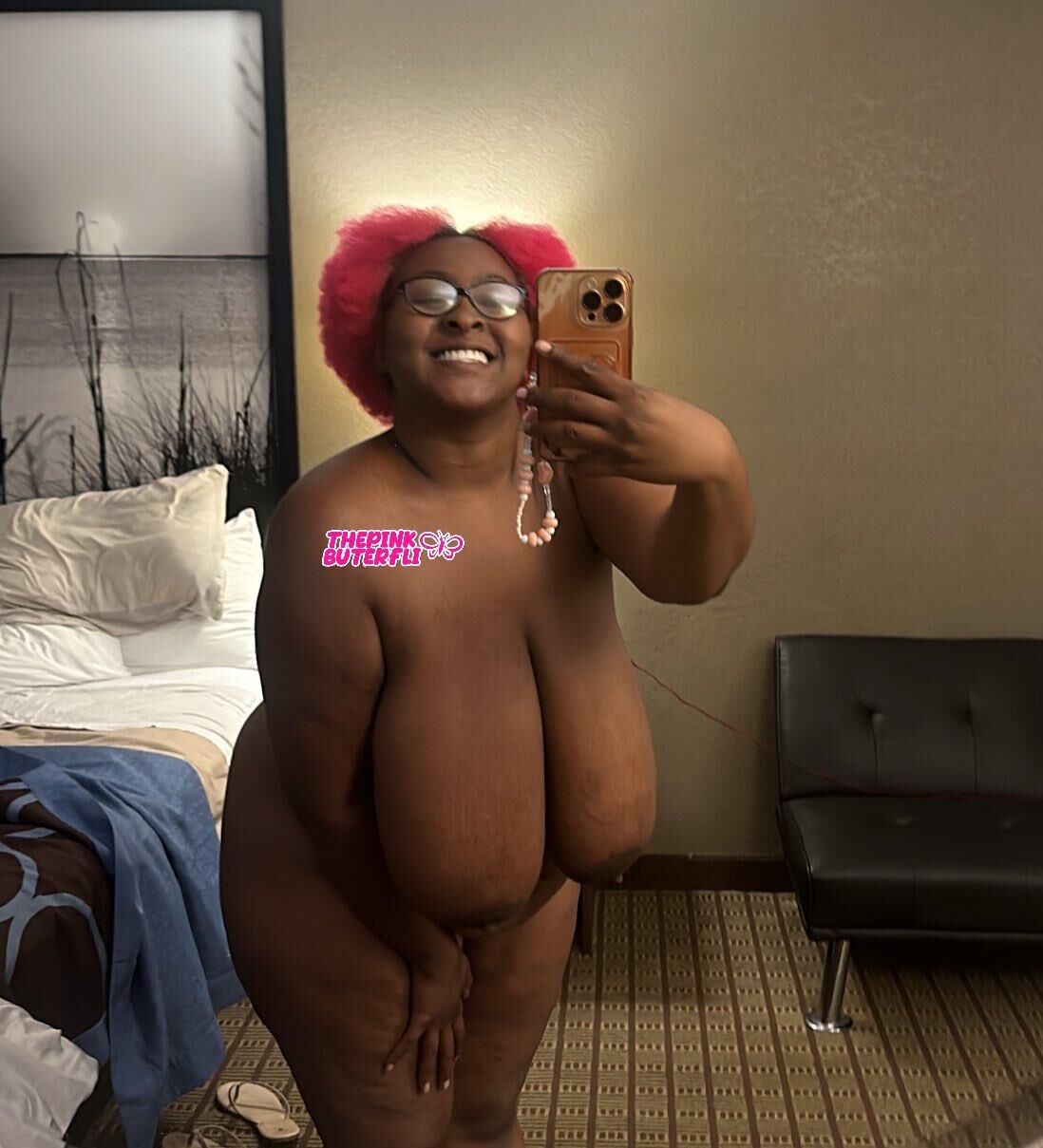 BBW Ebony Big Tits riesige Areola thepinkbuterfli