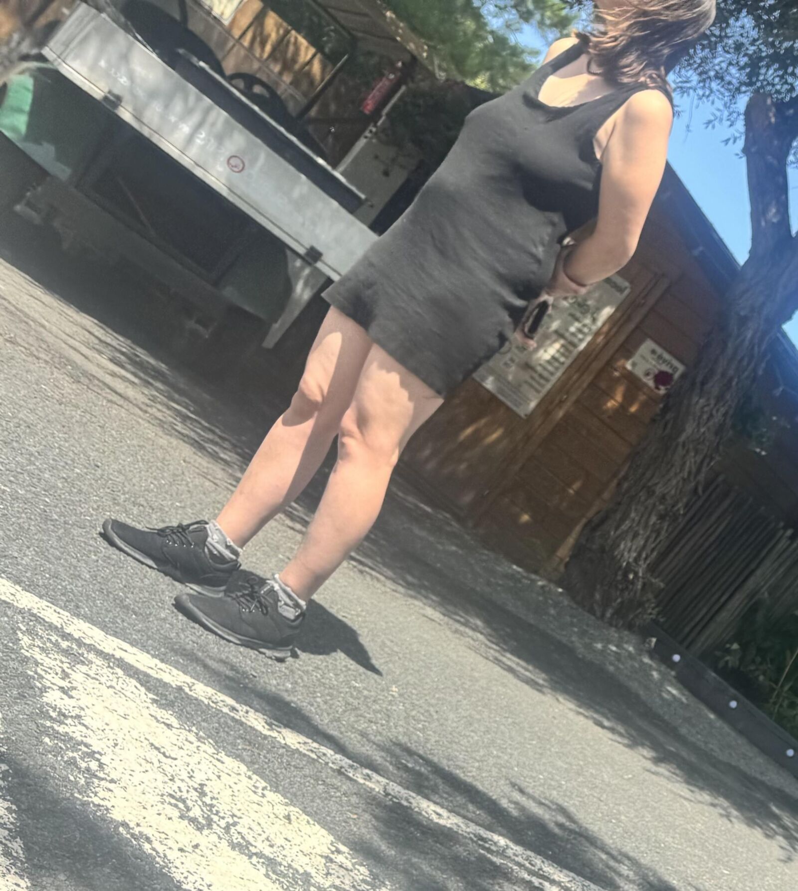 Braless teen 