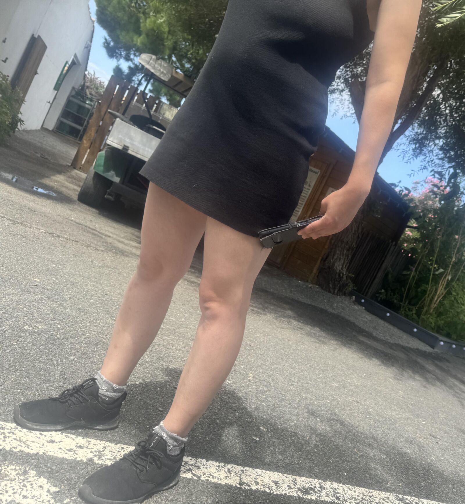 Braless teen 