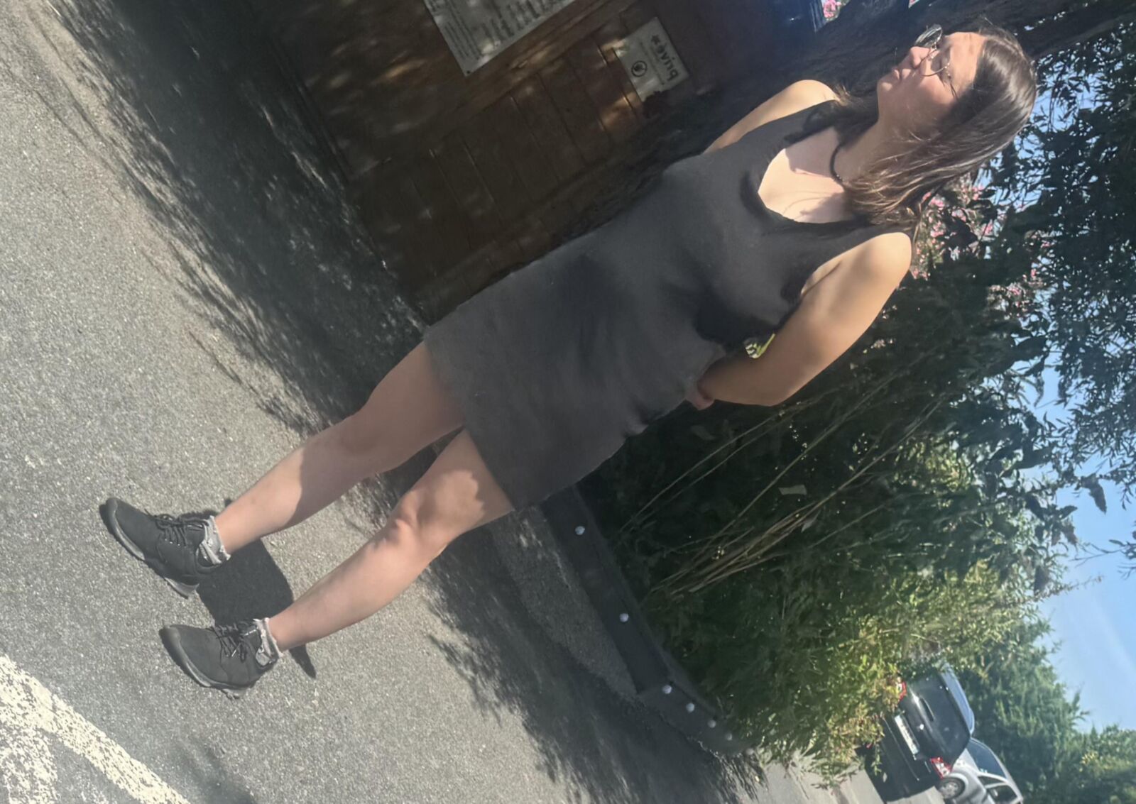 Braless teen 