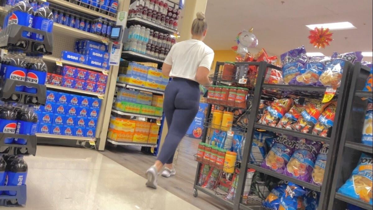 Candid Wedgie Blonde Hot