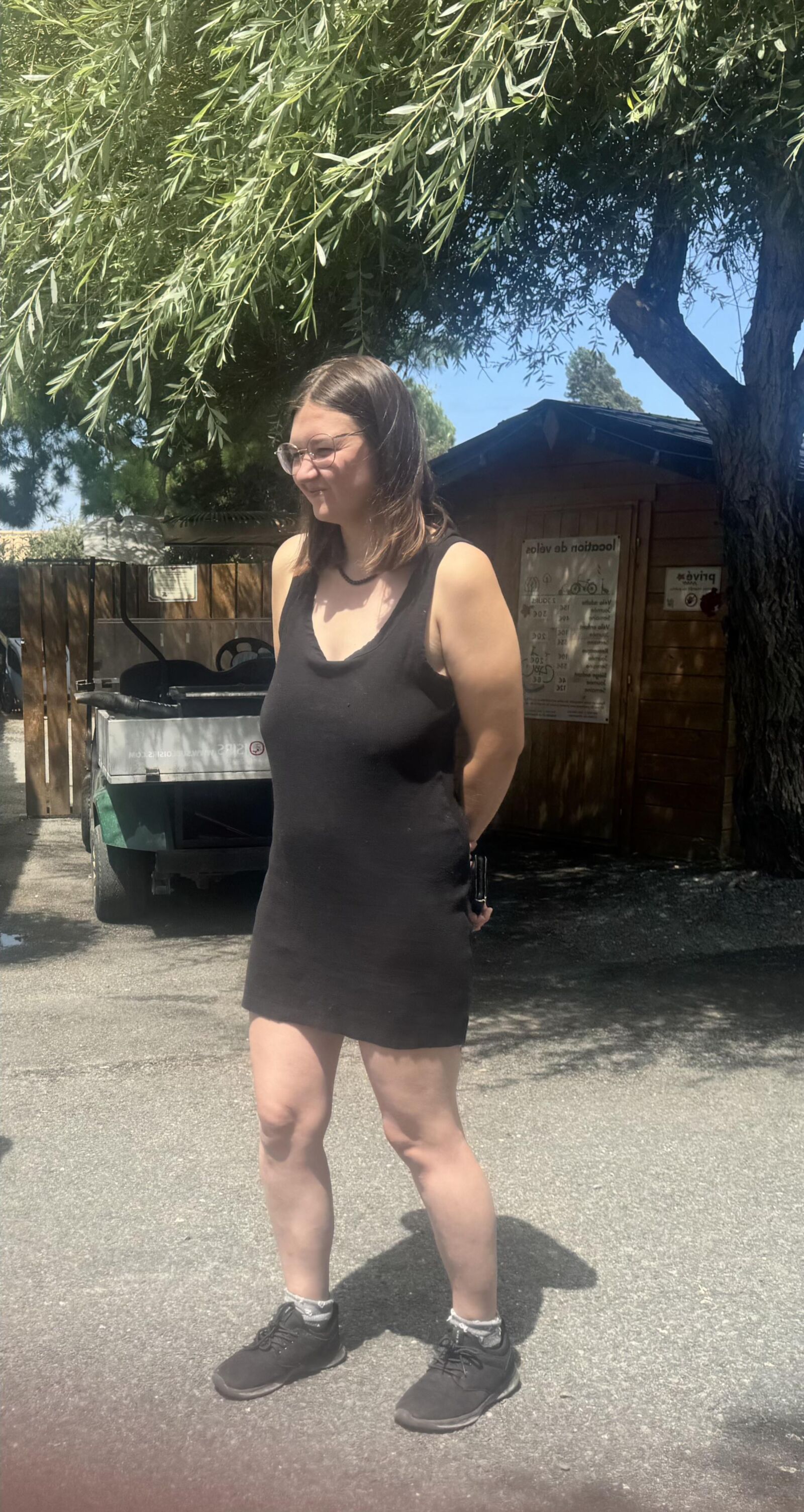 Braless teen 