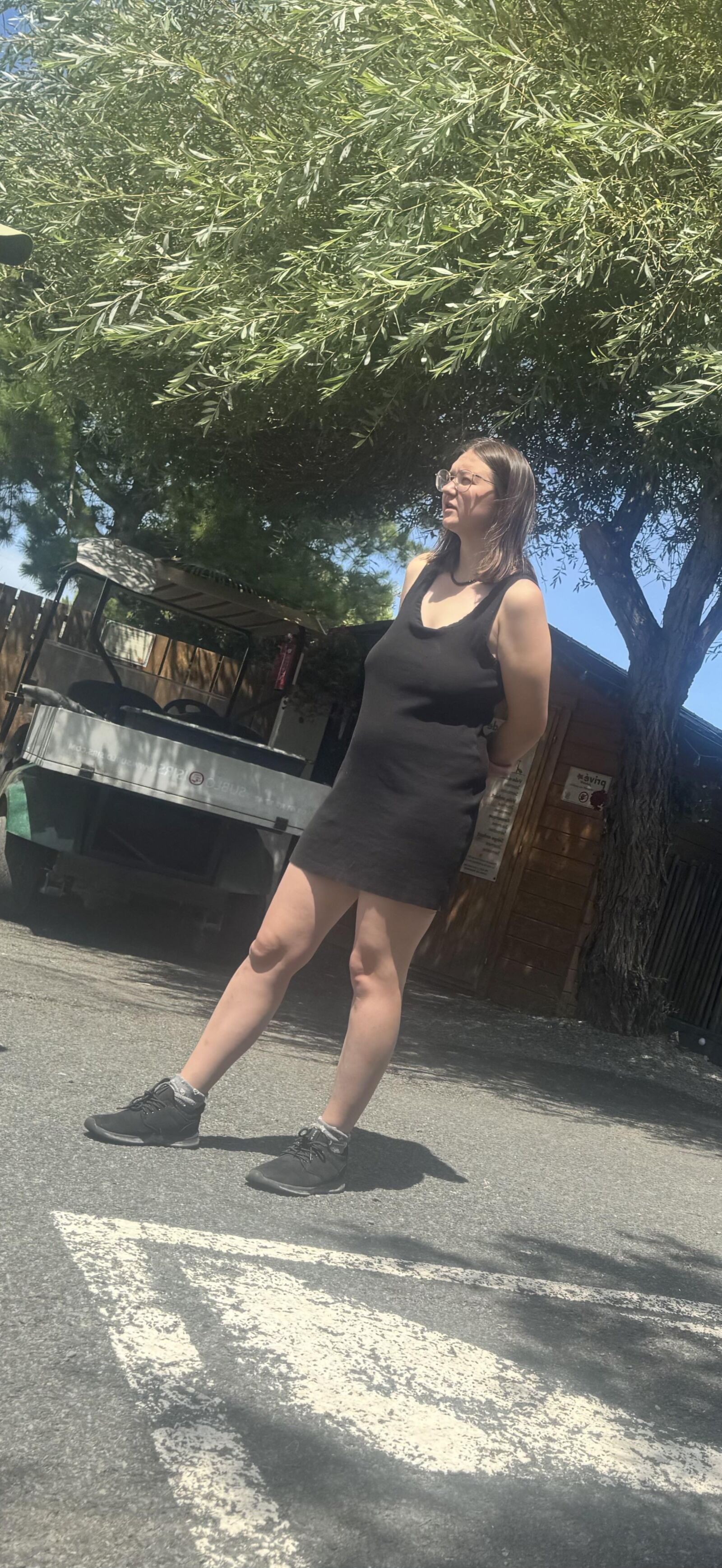 Braless teen 