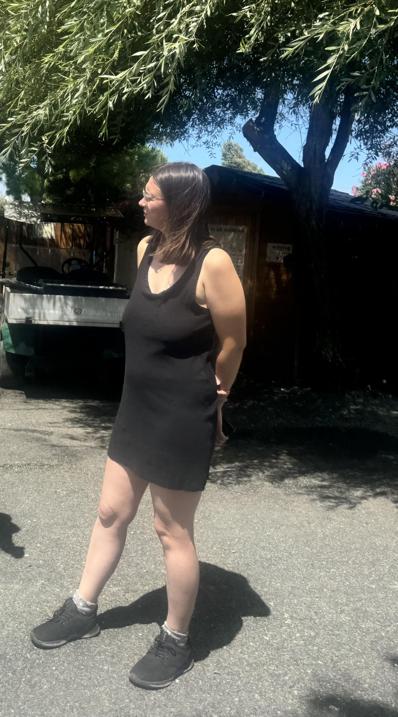 Braless teen 