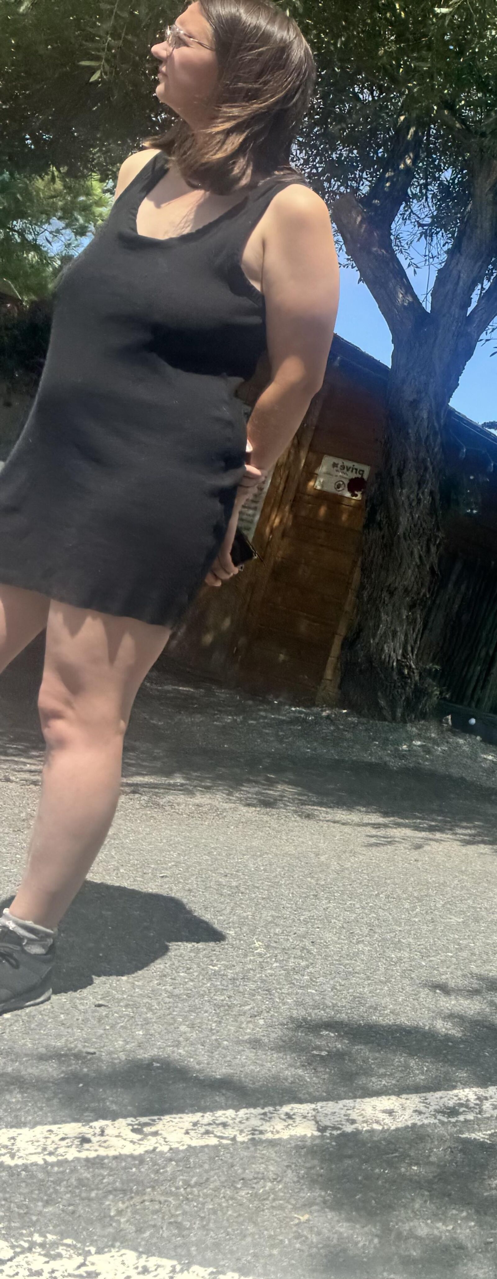 Braless teen 