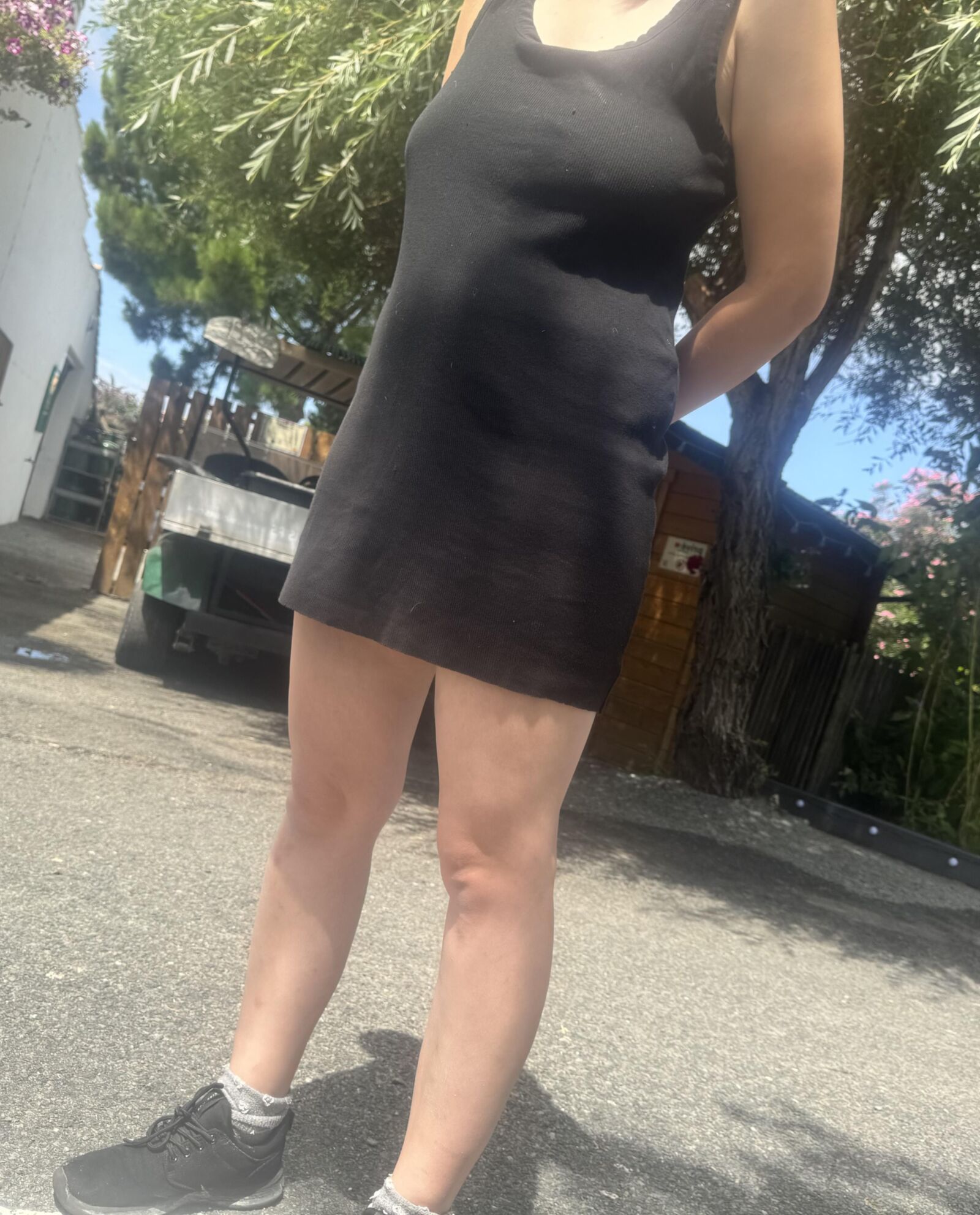 Braless teen 