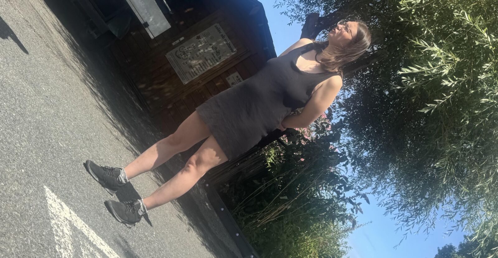Braless teen 