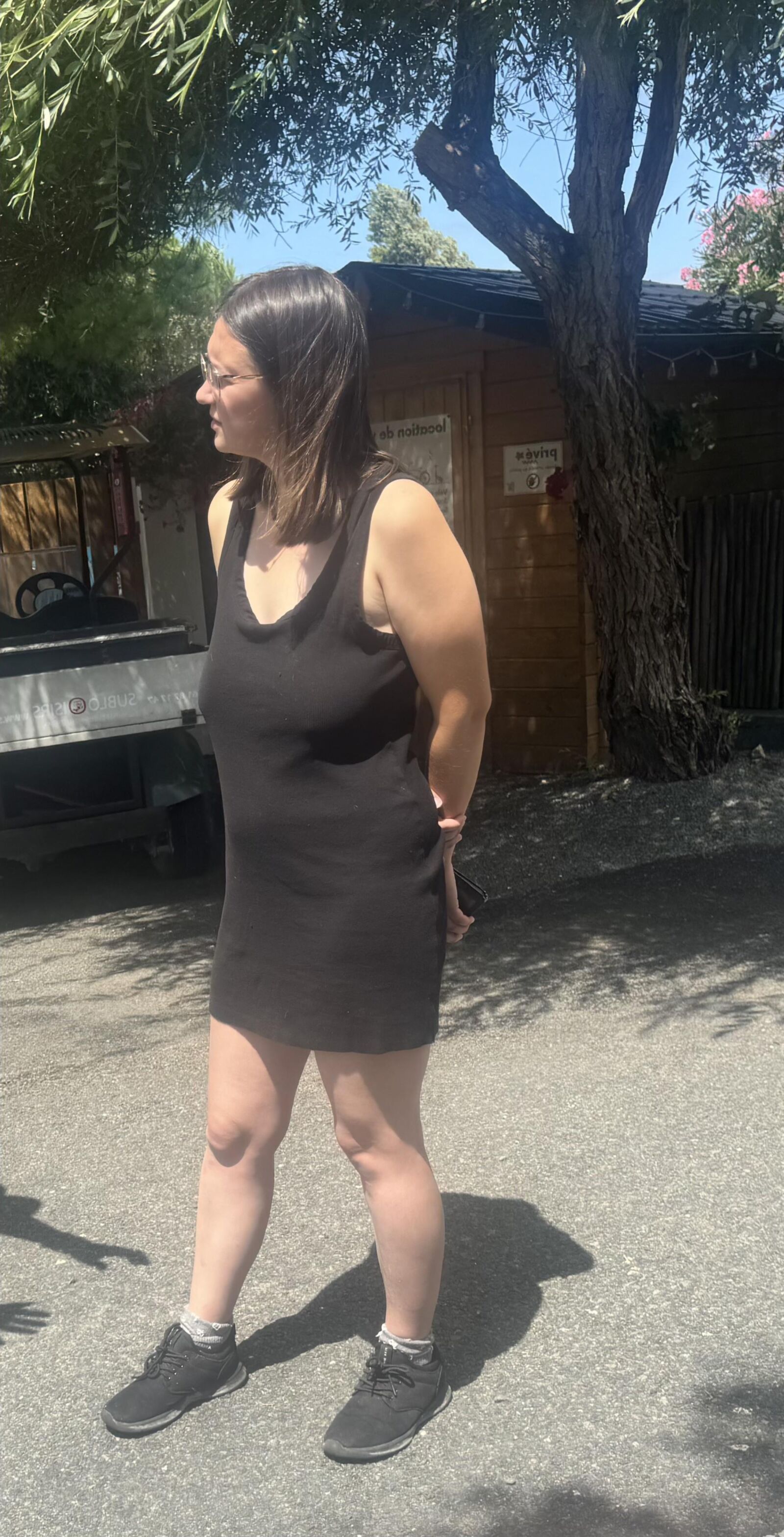 Braless teen 