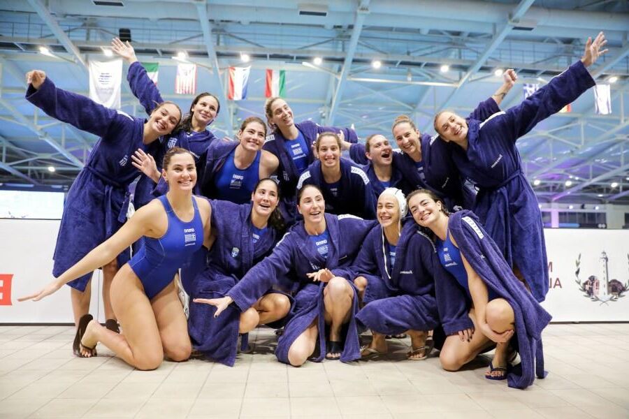 Griechisches Polo -Team von Frauen