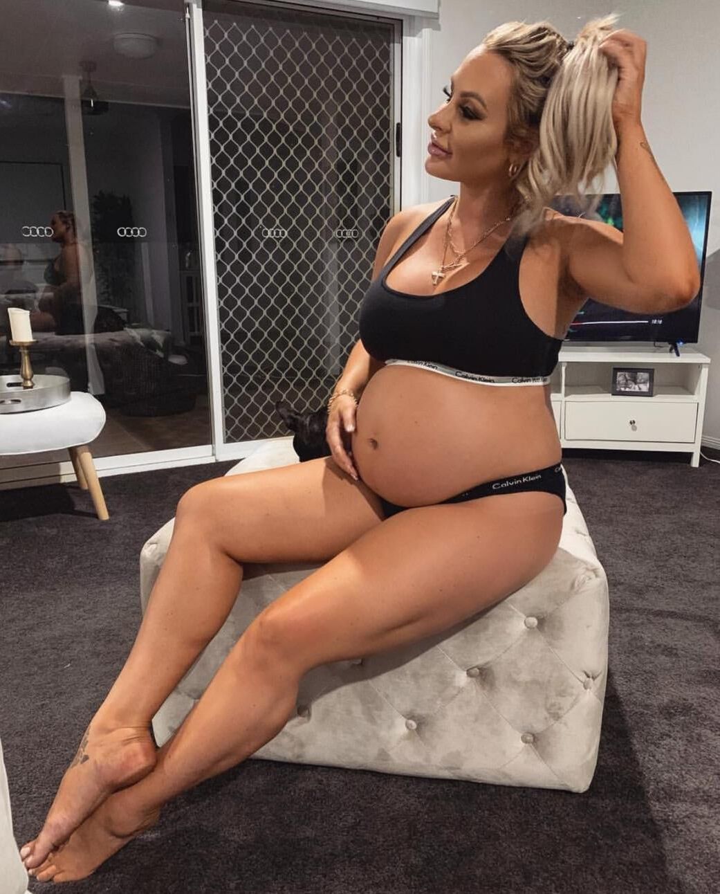 Blonde Pregnant Perfection Motherload