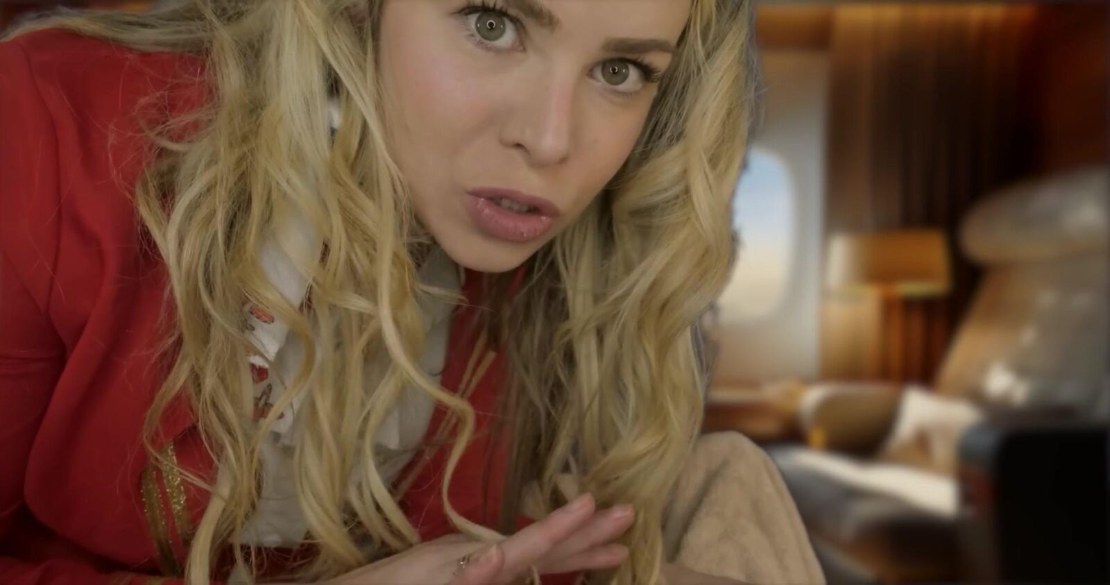 Schottische Murmeln ASMR luxuriöser erstklassiger Fluggesellschaft Massage