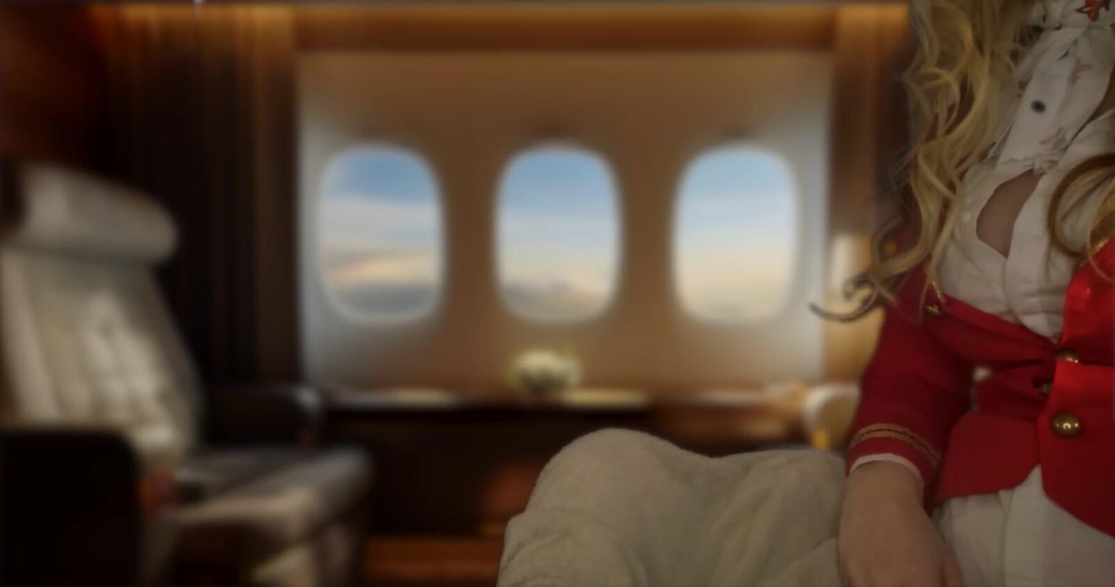 Schottische Murmeln ASMR luxuriöser erstklassiger Fluggesellschaft Massage