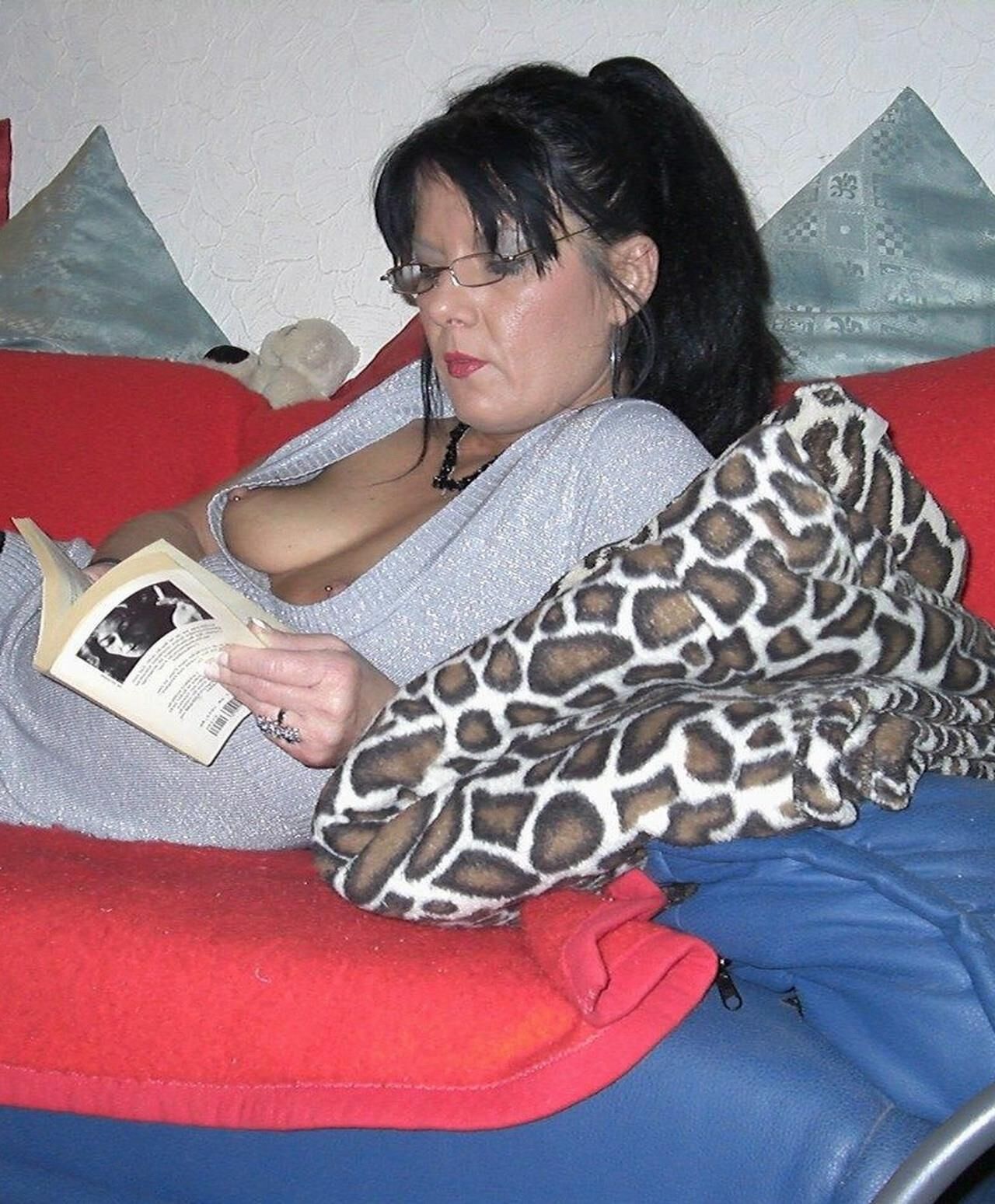 Milfs and wives one tit out and nipple slip