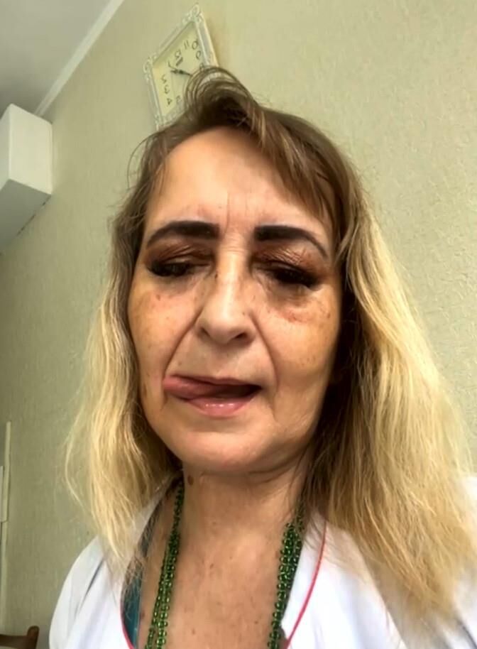 sexy hot granny at work