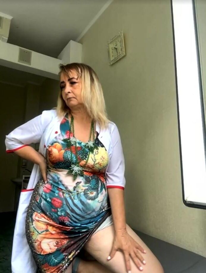 sexy hot granny at work