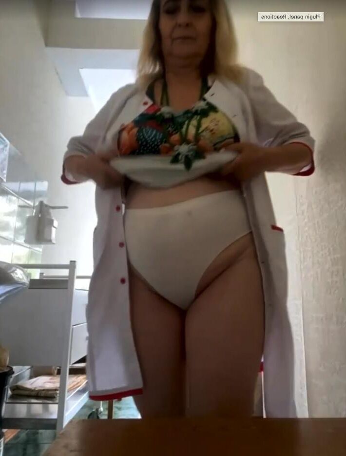 sexy hot granny at work
