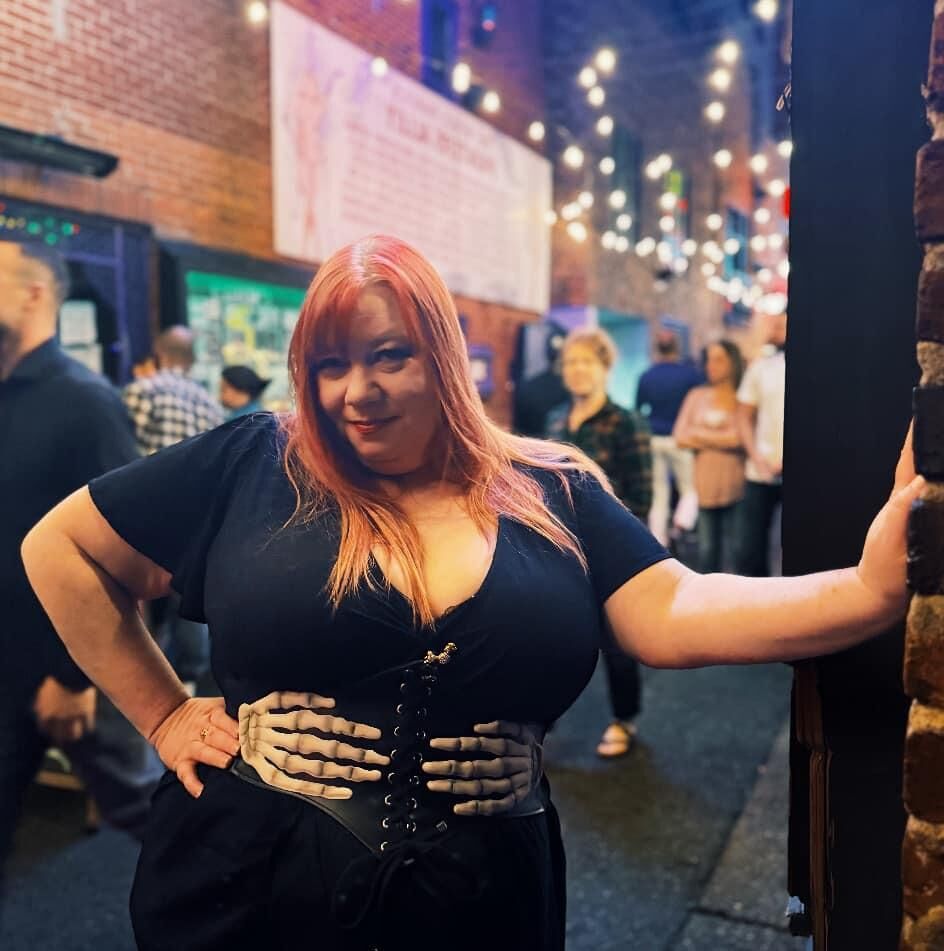 Missy showing off her huge ass tits at mardi gras