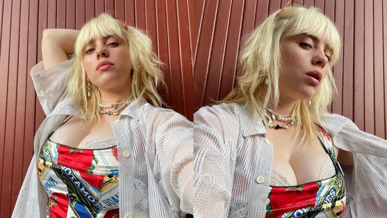Tit Slut Billie Eilish, fette Euter, die um Sperma betteln