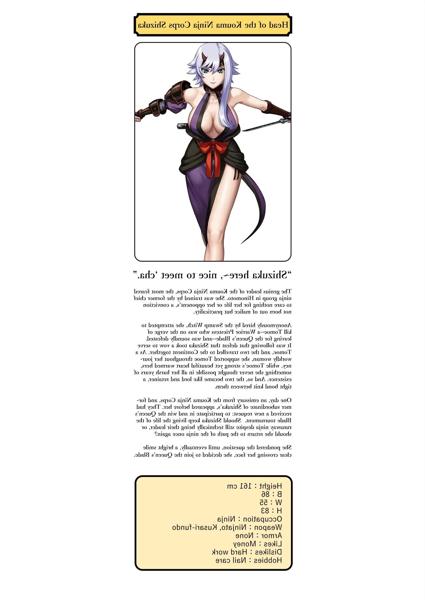 Queens Blade Shizuka Buchkunst