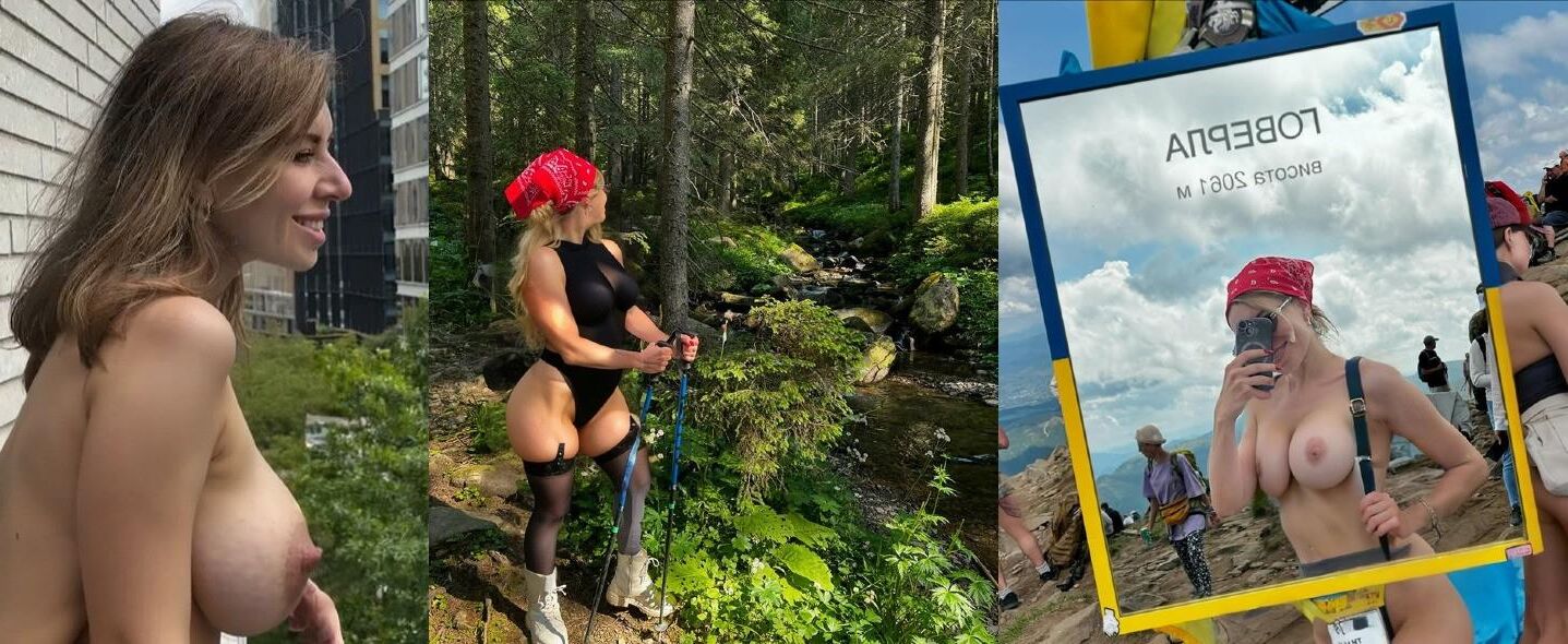 Patriota ucraniana Julia M celebra con NL madura