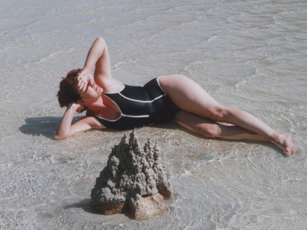 Grannies on beach