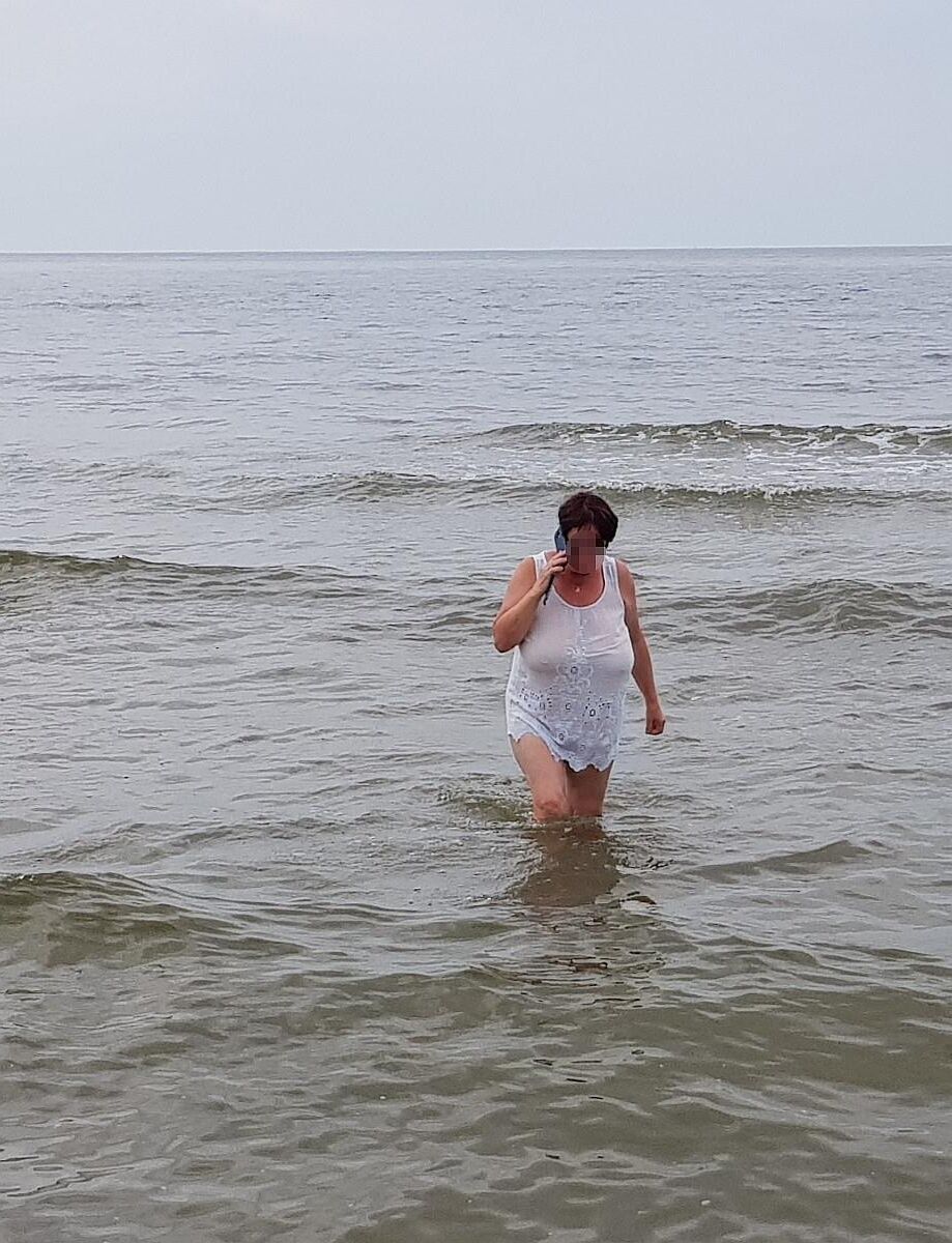 Grannies on beach