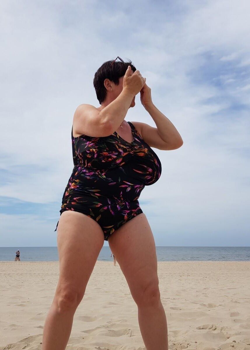 Grannies on beach