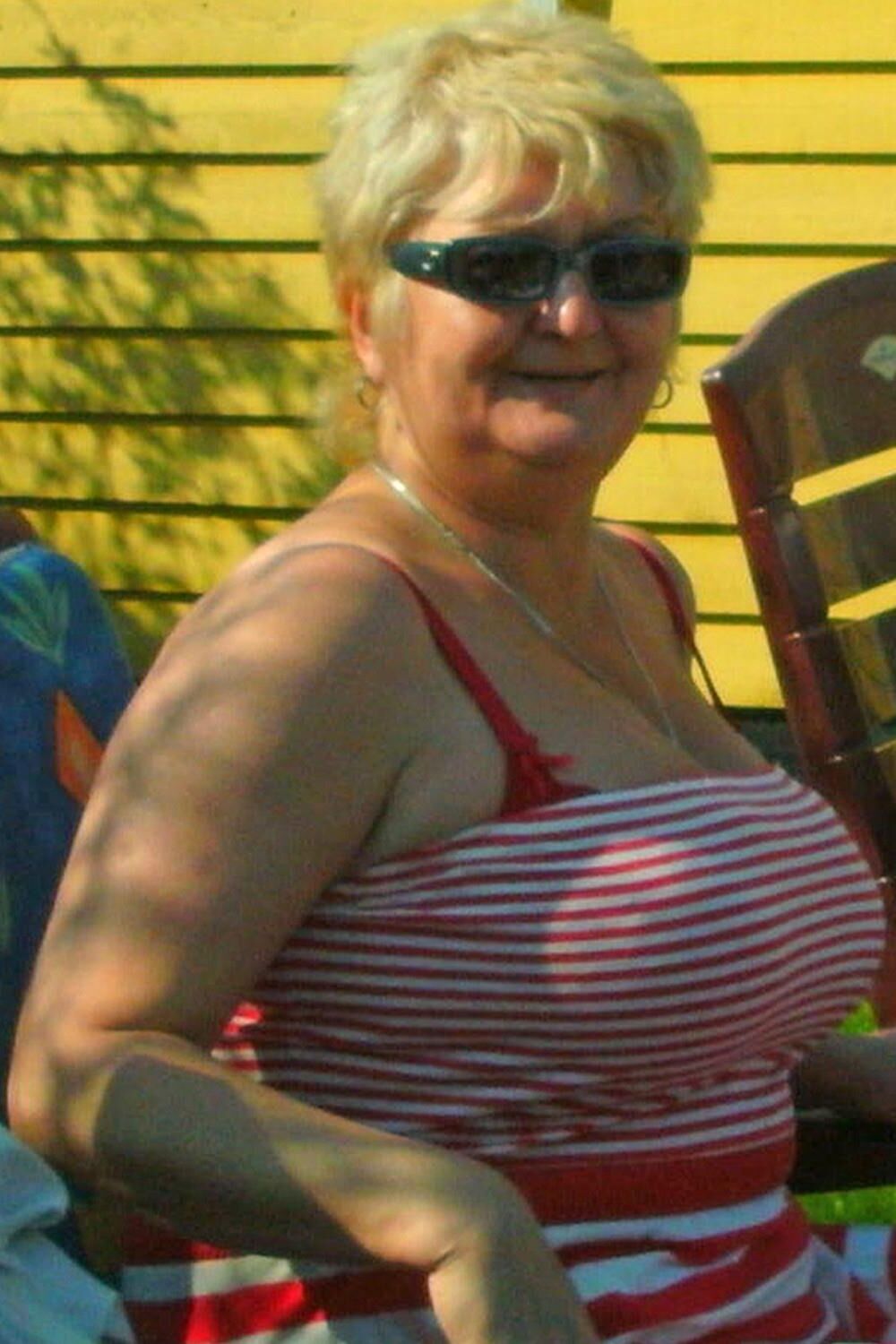 Her natural airbags or pillows