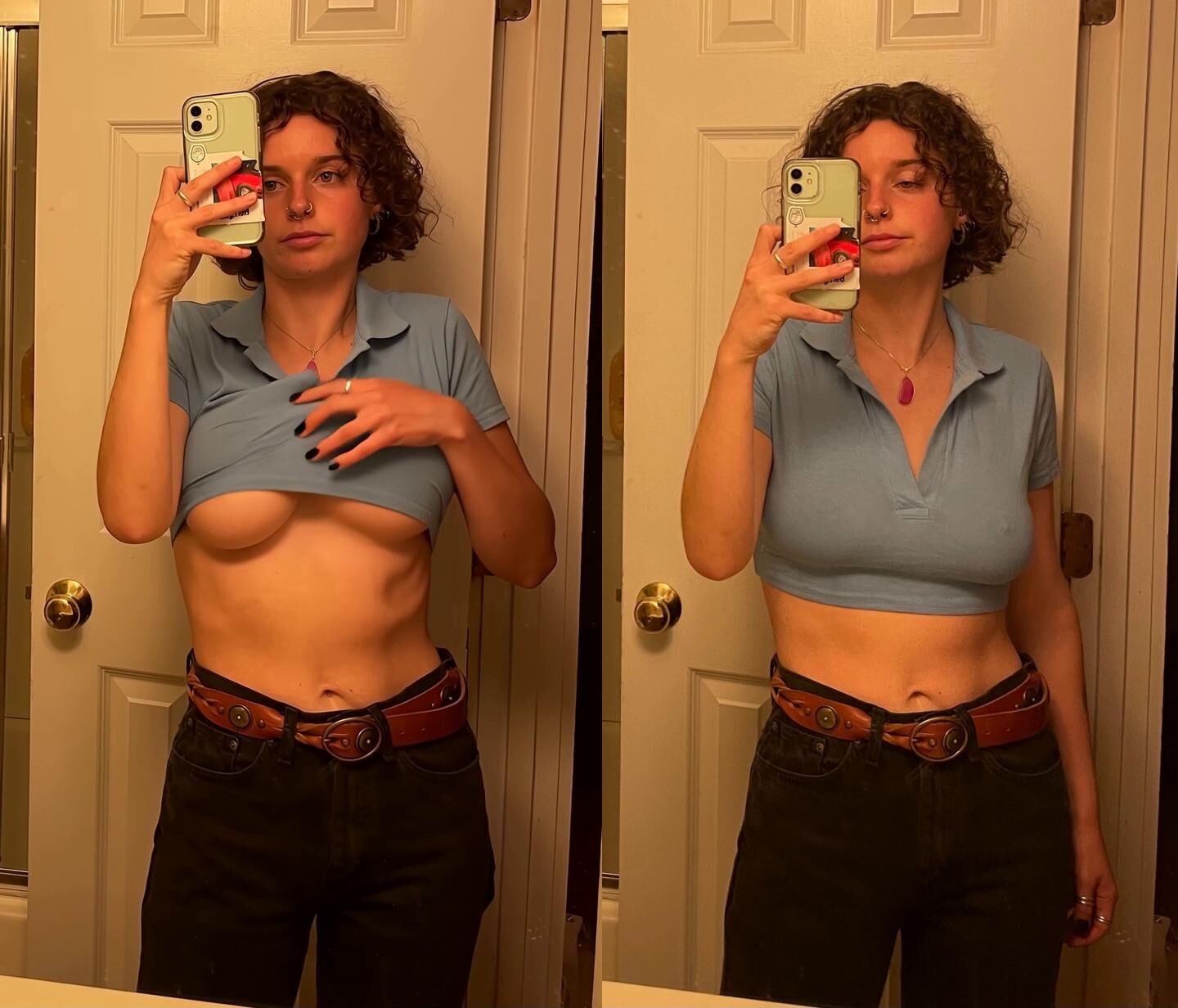 big titty selfie flash