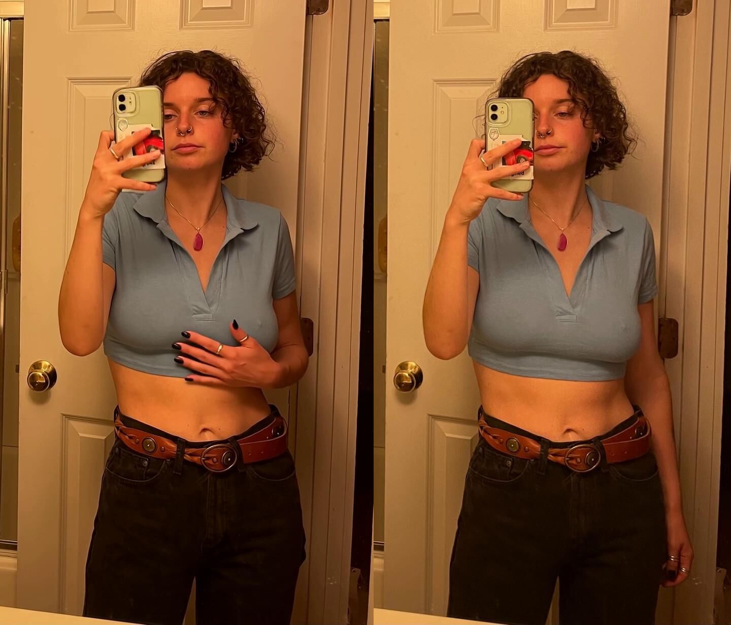 big titty selfie flash