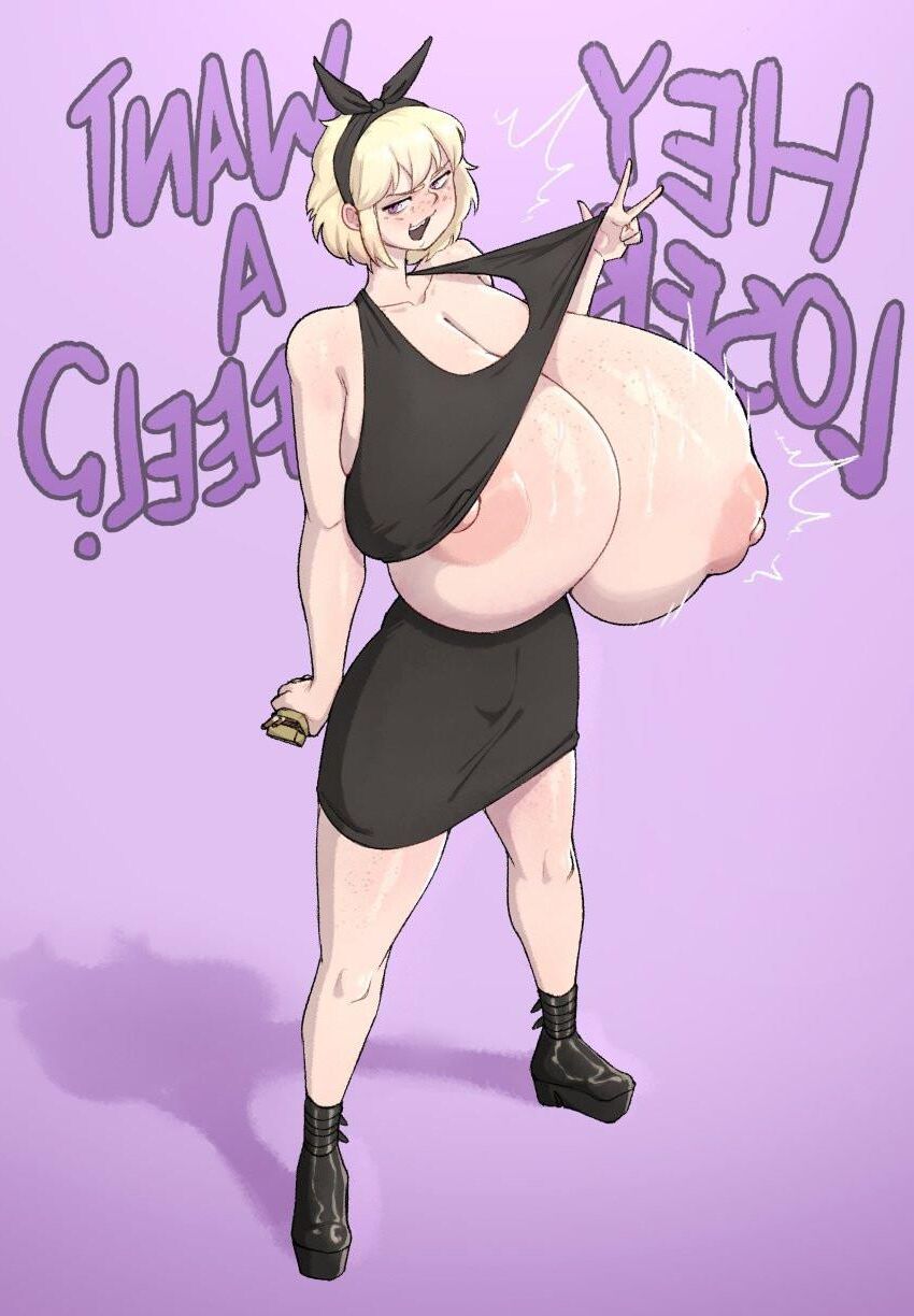Tiddies d'anime massifs