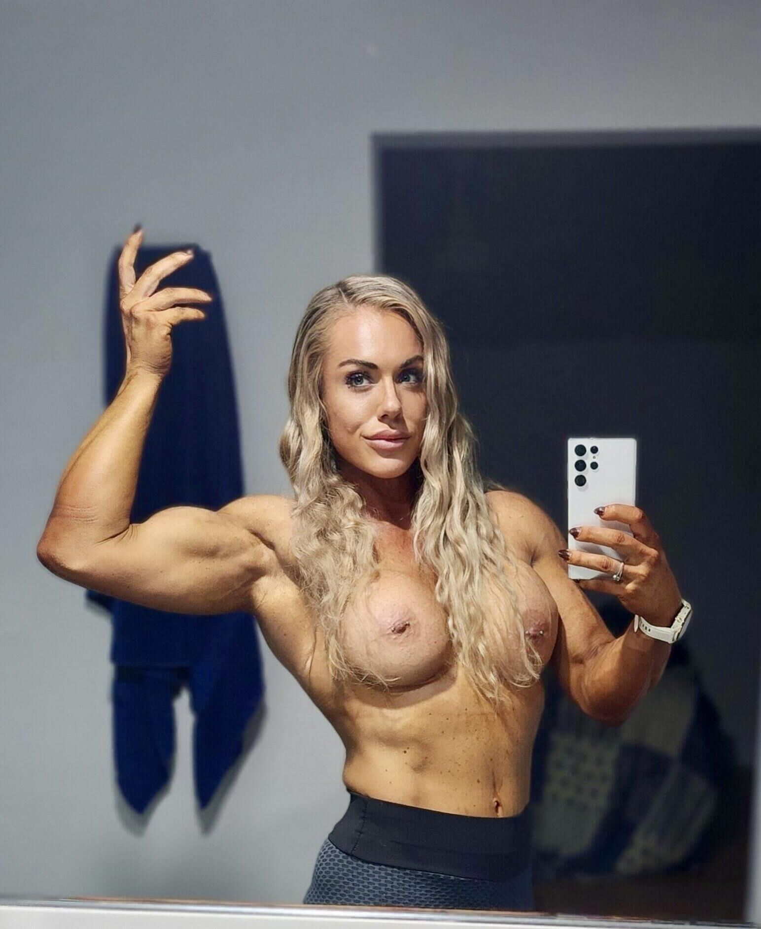Muscular Blonde Milf 