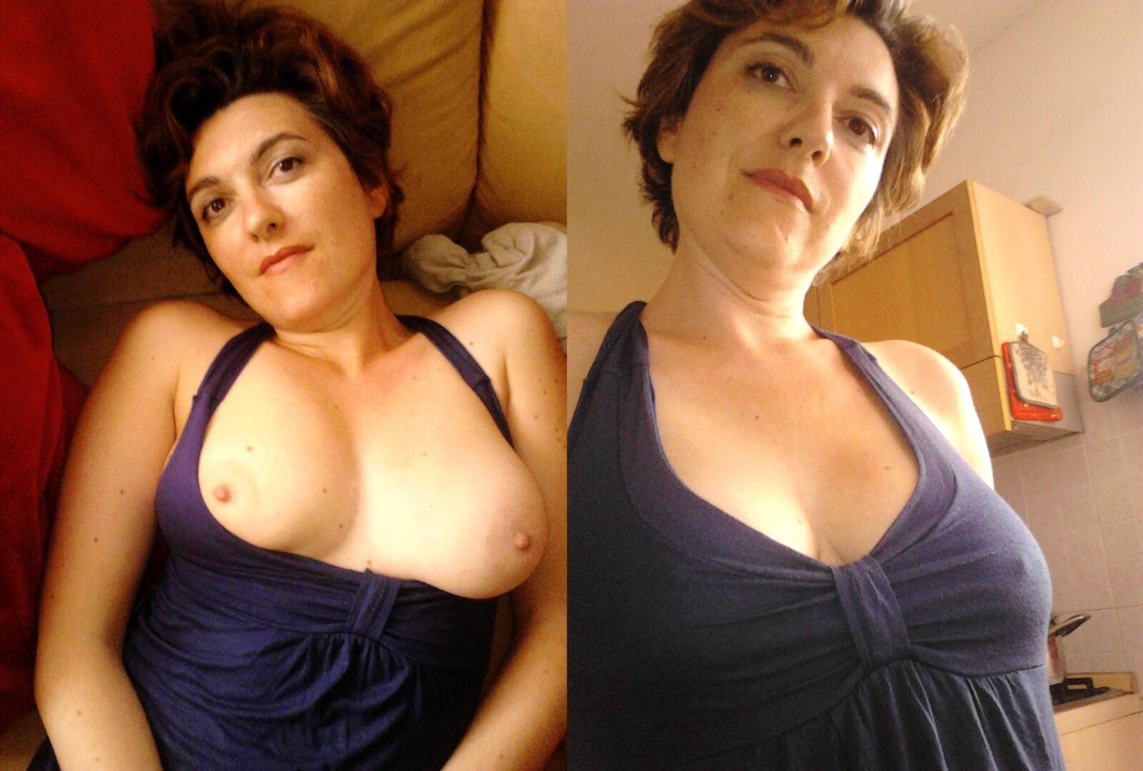 brunette with nice big boobs