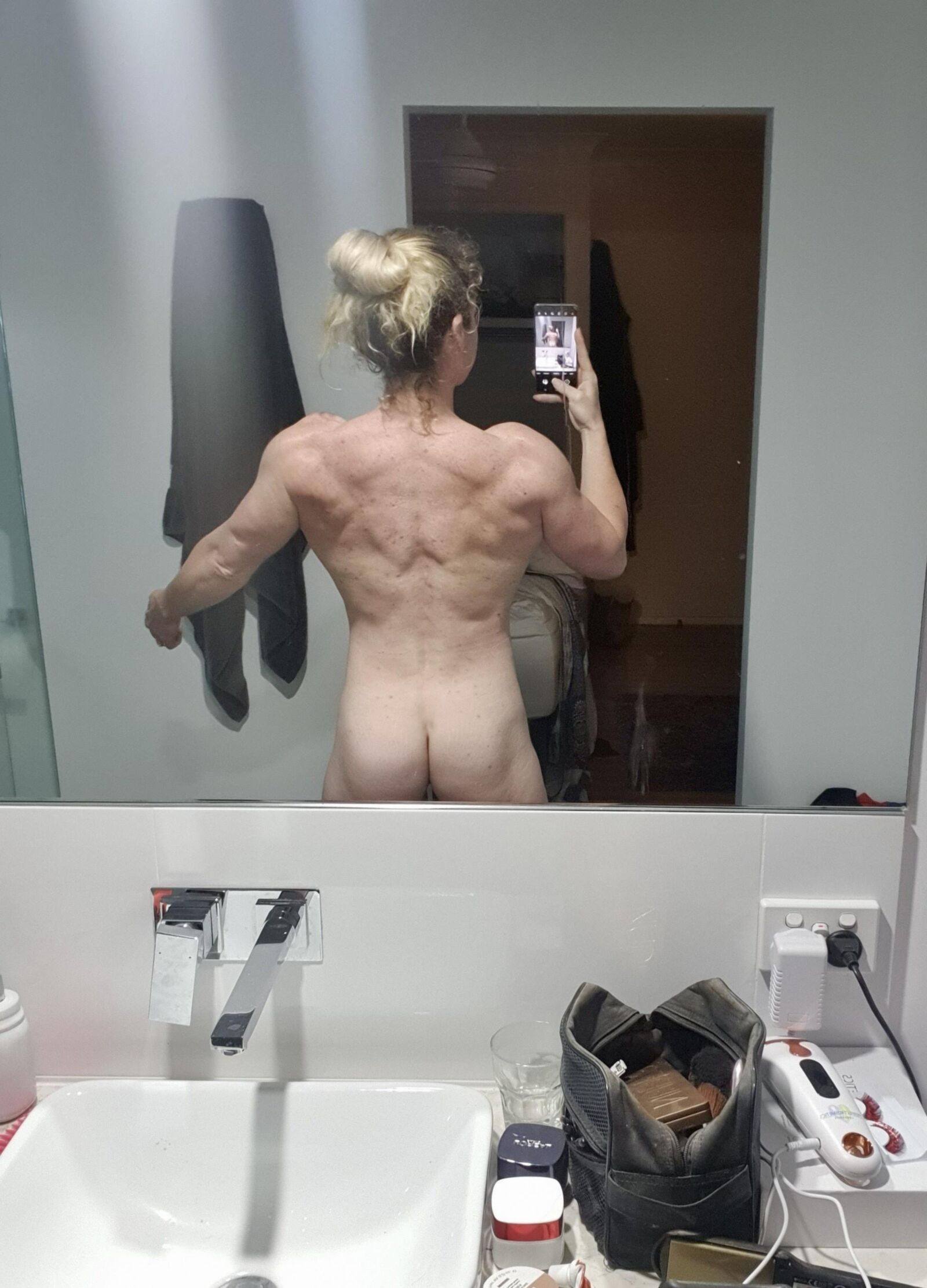Muscular Blonde Milf 